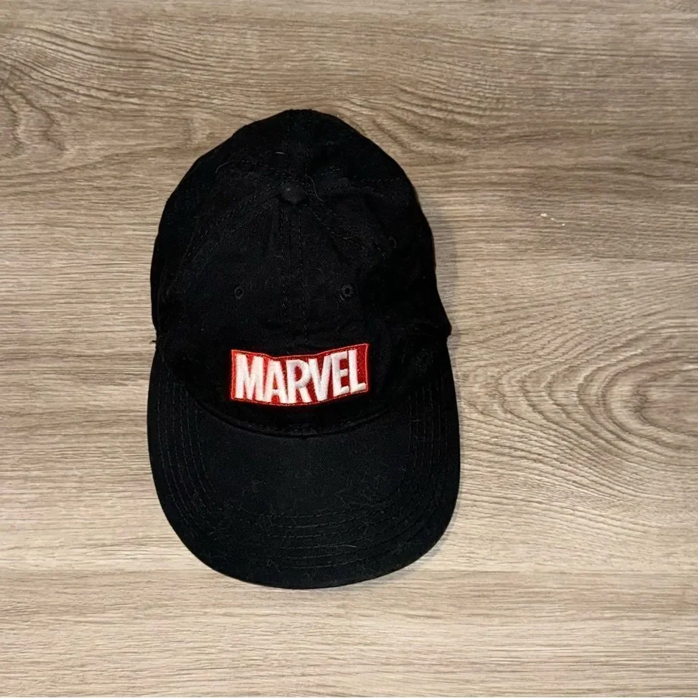 Kid's Marvel Black Baseball Hat